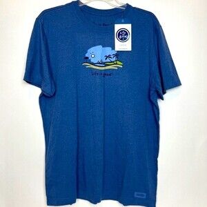 Life is Good Vintage Style NWT Men’s Medium Blue T Shirt